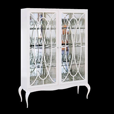 Elegant Chelsea Display Cabinet 3D model image 1 