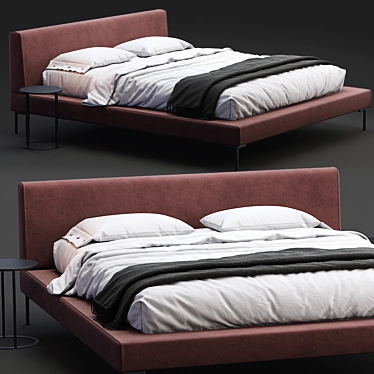Luxury Italian Bed: Bebitalia Charles 3D model image 1 