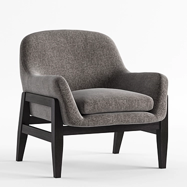 Elegant Milano Armchair 3D model image 1 