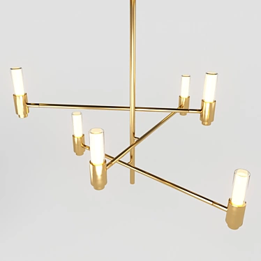 Modern Brass Pendant Light - Level 40.1212 3D model image 1 