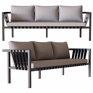 Hive Jibe 3-Seater Outdoor Sofa 3D model image 1 