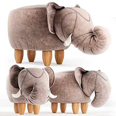 Elephant Bean Bag Chair 3D model image 1 