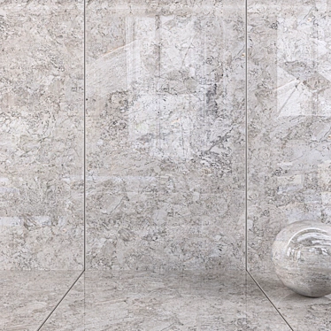 Moonstone Vizon Wall Tiles: Multi-Texture, High-Quality, 6 HD Textures 3D model image 1 