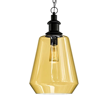 Industrial Loft Style Pendant Light 3D model image 1 