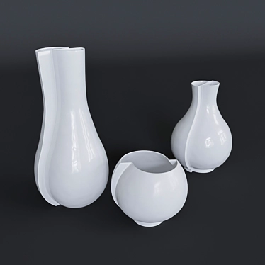 Surrea Vases by Wilhelm Kage 3D model image 1 