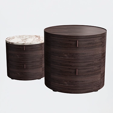 Sleek Onda Bedside Table: Modern Elegance with Poliform 3D model image 1 