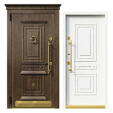 Om Termowood Exterior Doors 3D model image 1 