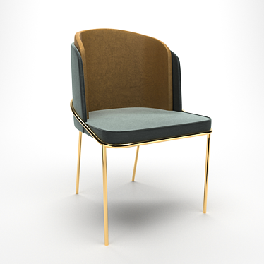 Sleek Contemporary Chair 3D model image 1 