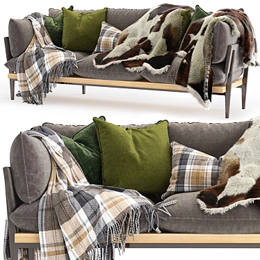 Modern and Stylish West Elm Floyd Sofa 3D model image 1 