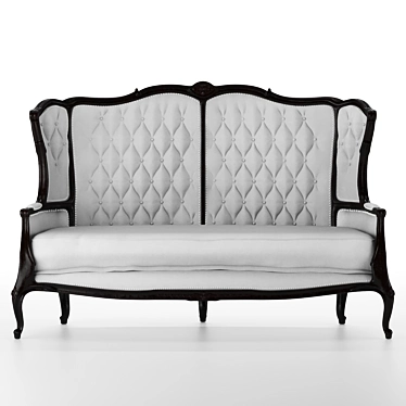 Elegant Classic Harrods Sofa 3D model image 1 