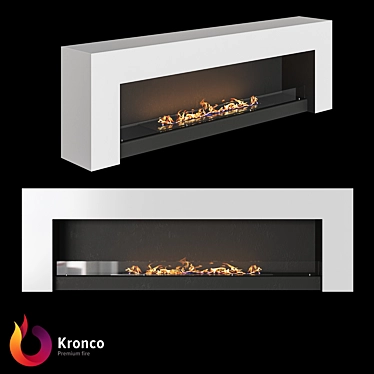 Kronco Line: Stylish Outdoor Biofireplace 3D model image 1 