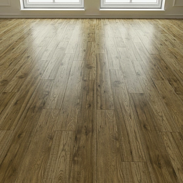 Natural Wood Parquet Flooring 3D model image 1 