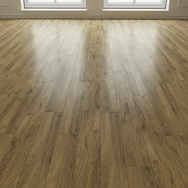 Natural Wood Laminate Parquet 3D model image 1 