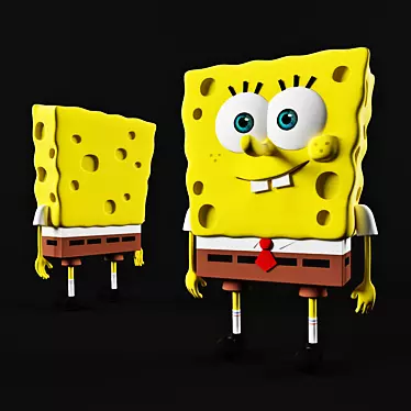 SpongeBob Square Pants: Beloved Cartoon Character 3D model image 1 