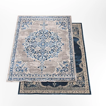 Classic Collection: 2 Elegant Carpets 3D model image 1 