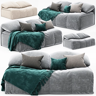 Modern Elegance Sofa Set 3D model image 1 