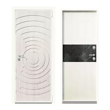 Fortis Securemme: Stylish, Durable Doors 3D model image 1 