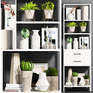 Elegant 28-piece Decor Set 3D model image 1 