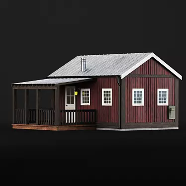 Scandinavian Mountain Retreat 3D model image 1 