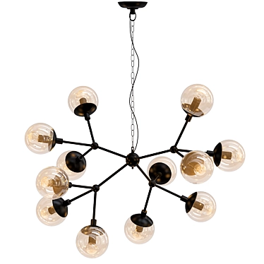 Crystal Lux 2013: Stunning Crystal Chandelier 3D model image 1 