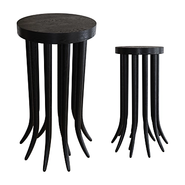 Luxury Kellywearstler Drexel Side Table 3D model image 1 