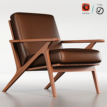 Elevate Your Comfort: OTIO Lounge Chair 3D model image 1 