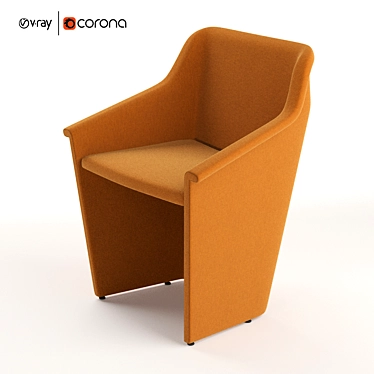 Orlandini Design Cabrio 2.0 Armchair: Versatile Elegance in One 3D model image 1 