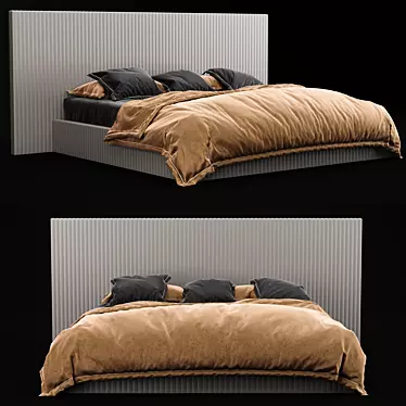 Sleek Turbo Bed 3D model image 1 