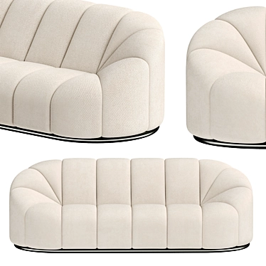 Alpha Sofa by Pierre Paulin 3D model image 1 