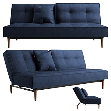 Versatile Splitback Sofa 3D model image 1 