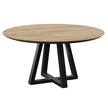 Elegant Round Dining Table 3D model image 1 