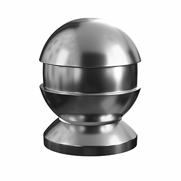 Sleek Inox Metal Accessory 3D model image 1 