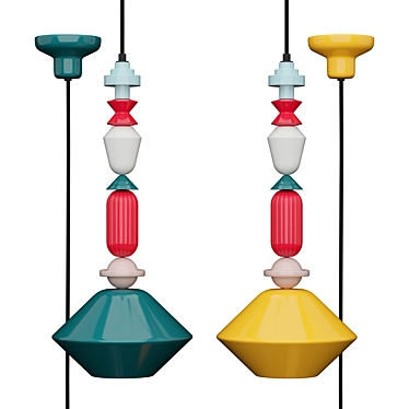 Ferroluce Deco Lariat Pendant 3D model image 1 