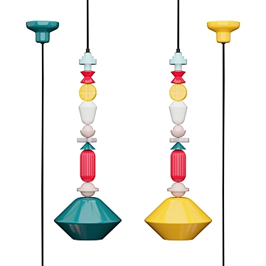 Ferroluce Deco Lariat Pendant 3D model image 1 