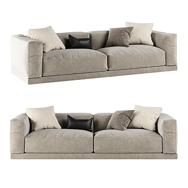 Urbanfun Caring Stripes Sofa 3D model image 1 