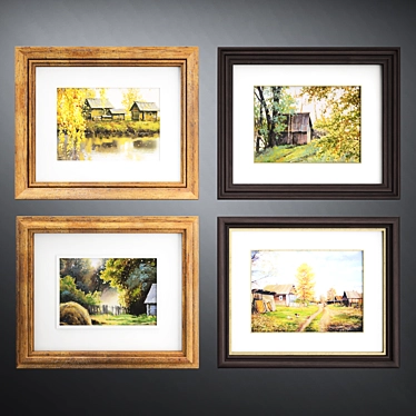 Classic Art Frames 3D model image 1 