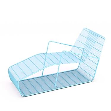 Practical Wire Deck Chair 3D model image 1 