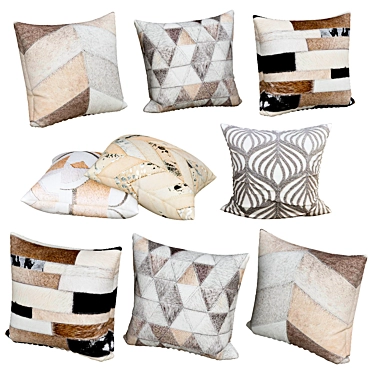 Comfy Sofa Decor Pillows 3D model image 1 