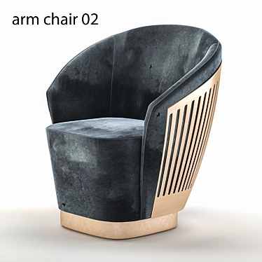 Stylish Armchair - Designer Edition 3D model image 1 