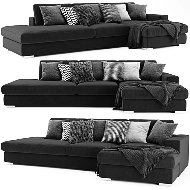 BoConcept Cenova 2 - Modern Chaise Longue Sofa 3D model image 1 