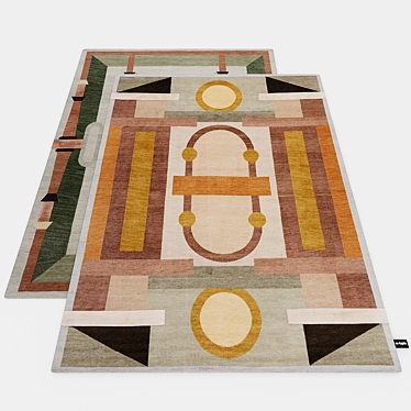 Handmade Nepalese cc-tapis Cinquecento Rugs 3D model image 1 