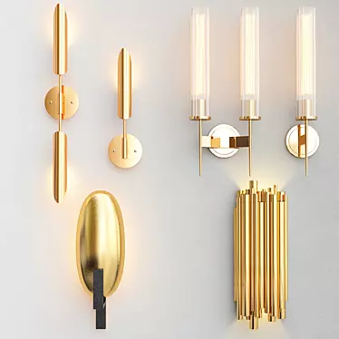 Modern Wall Lamp Collection 3D model image 1 