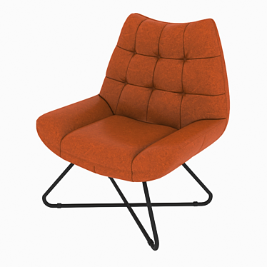 Elegant Seymour Leather Chair 3D model image 1 