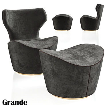 Elegant Lounger: Armchair Grande 3D model image 1 