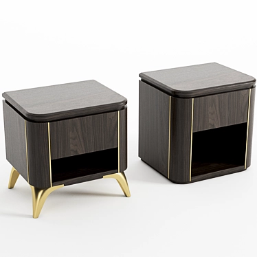 Luna Lori Bedside Table: Elegant and Functional 3D model image 1 