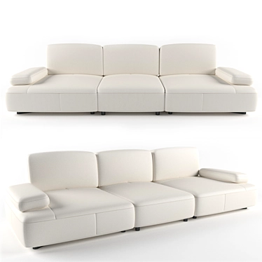 Natuzzi Immenso Sofa: Stylish Comfort for Your Home 3D model image 1 