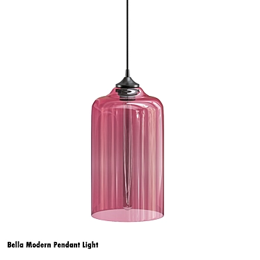 Sleek Bella Pendant Light 3D model image 1 