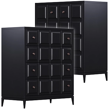 Austin Dresser: Stylish and Spacious 3D model image 1 