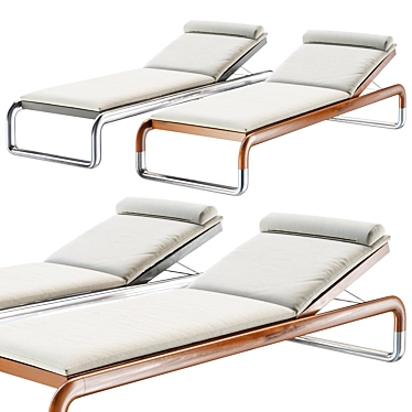 Ultimate Comfort Loungers by H2K 3D model image 1 