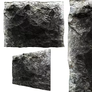 Decorative Stone Wall: High-Resolution Texture 3D model image 1 